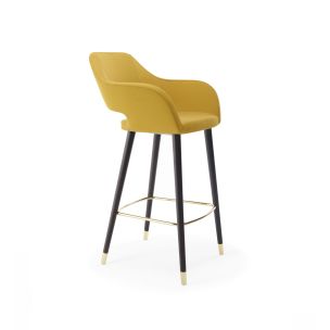 Барное кресло Club 2484 Mustard Yellow/Black (2484.326SG FNR008)
